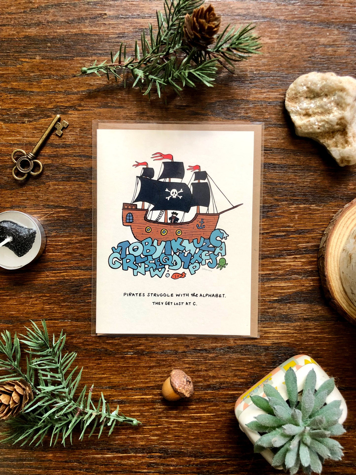 Lost At C Pun Card