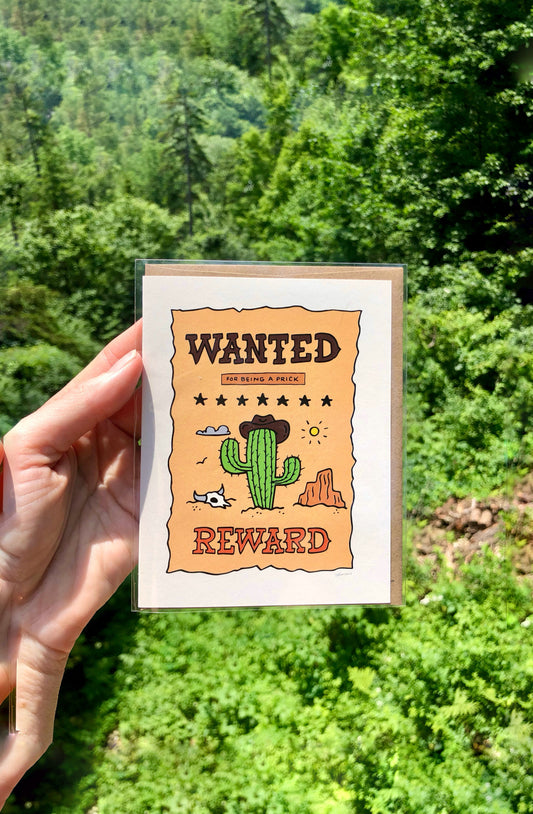 Cactus Wanted Card