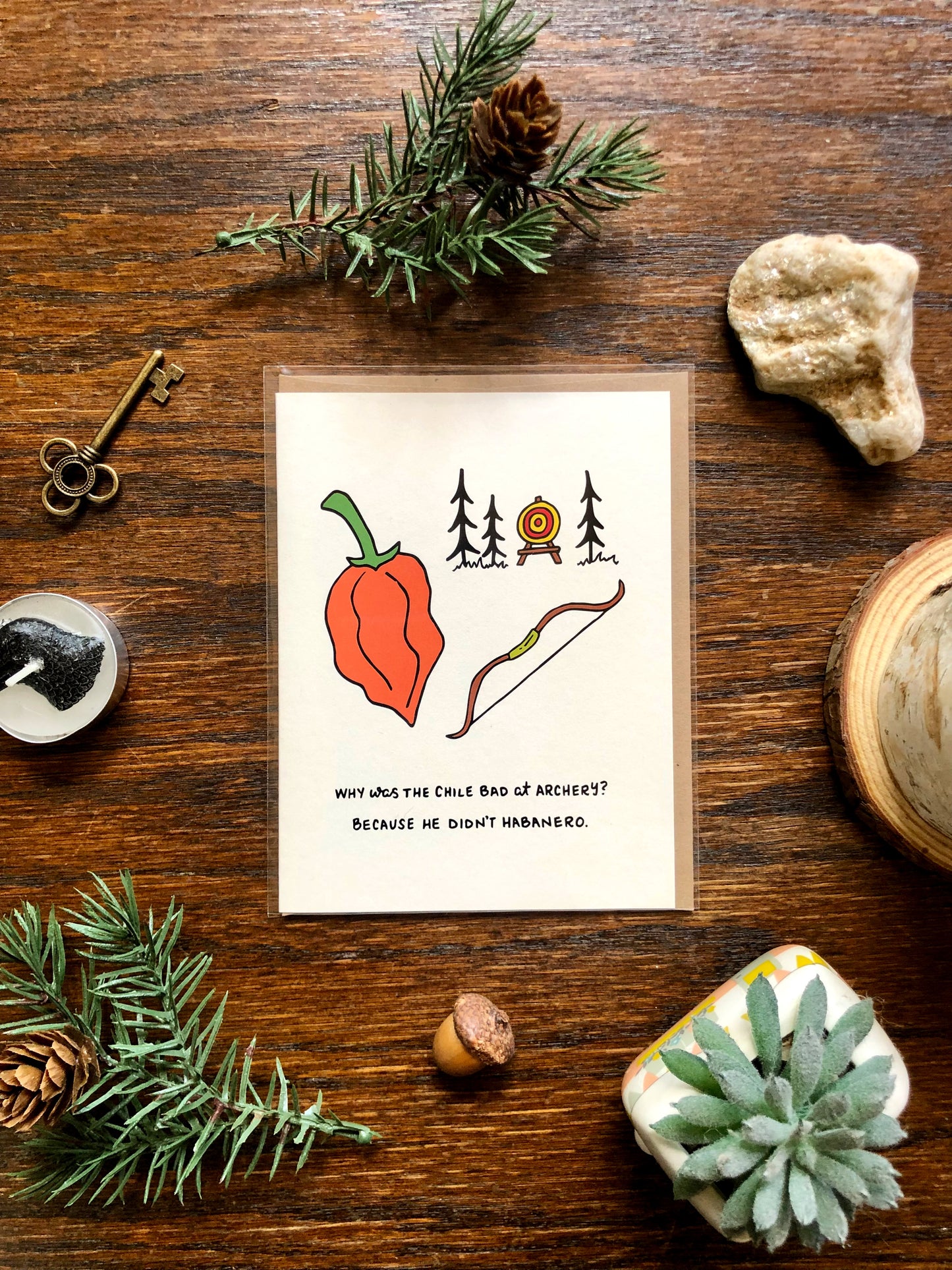 Habanero Chile Pun Card