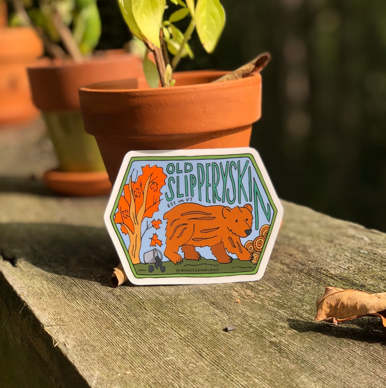 Old Slipperyskin Hand-Drawn Cryptid Sticker