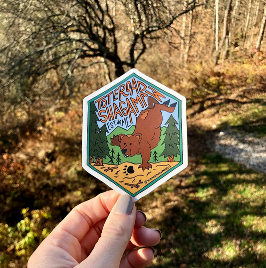 Tote Road Shagamaw Hand-Drawn Cryptid Sticker