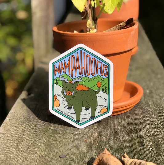 Wampahoofus Hand-Drawn Cryptid Sticker