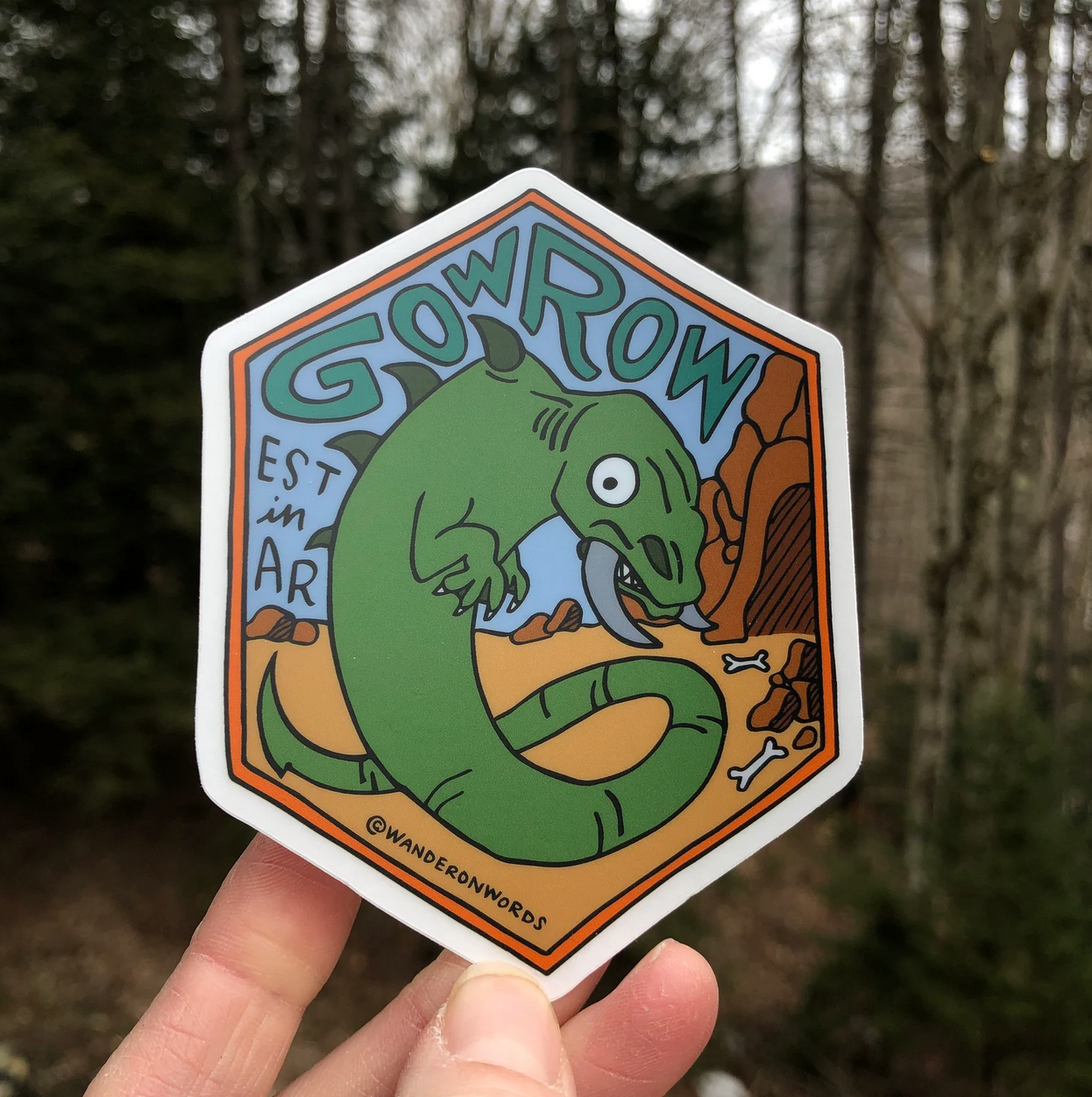 Gowrow Hand-Drawn Cryptid Sticker